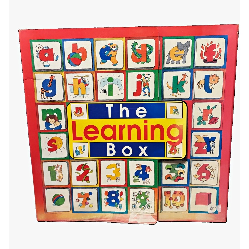 Vintage 1998 The Learning Box 36 Mini Book Set ABC Alphabet Numbers Lyn Breeze